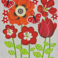 Red Flower Purse