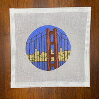 Golden Gate Bridge with stitch guide