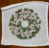 White Poinsettia Wreath
