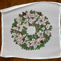 White Poinsettia Wreath